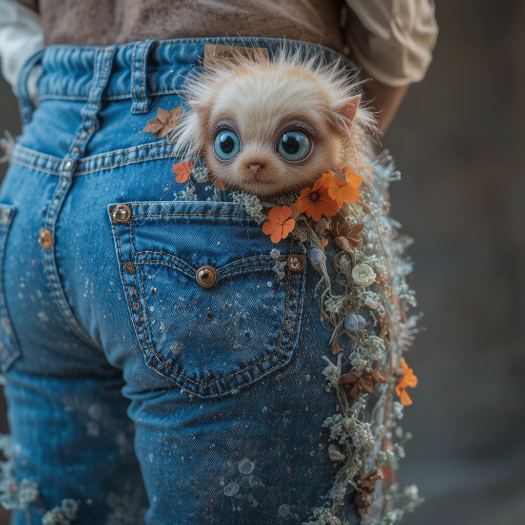 Monkey Walking Like Human In Busy Indian Street Market