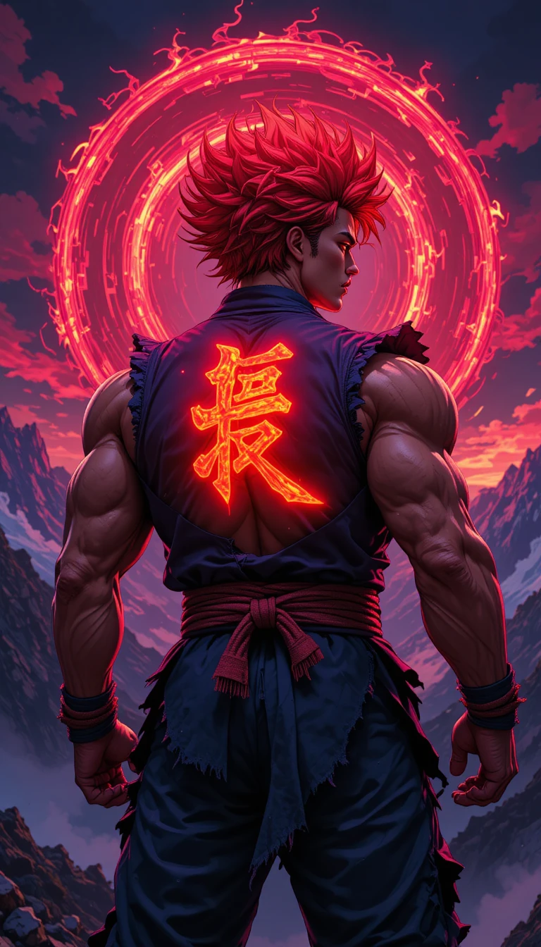 黃昏暴風山巔上的惡魔武術家