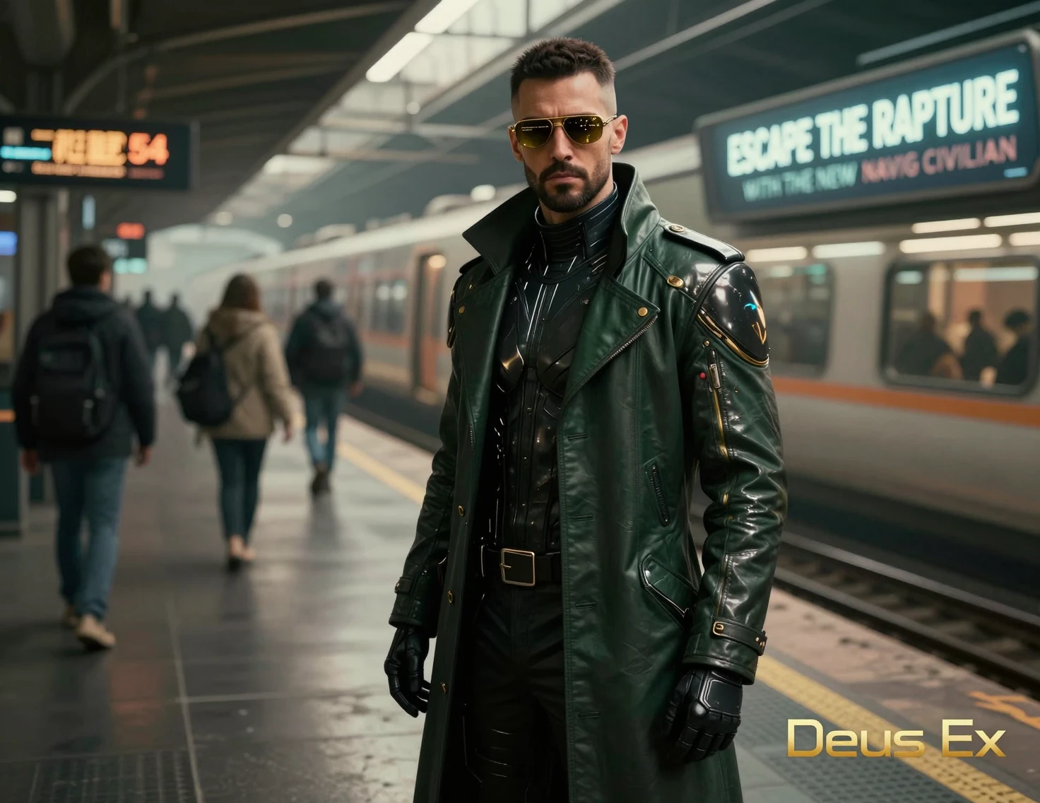 Detective potenziato su un binario sci‑fi dall’atmosfera cupa