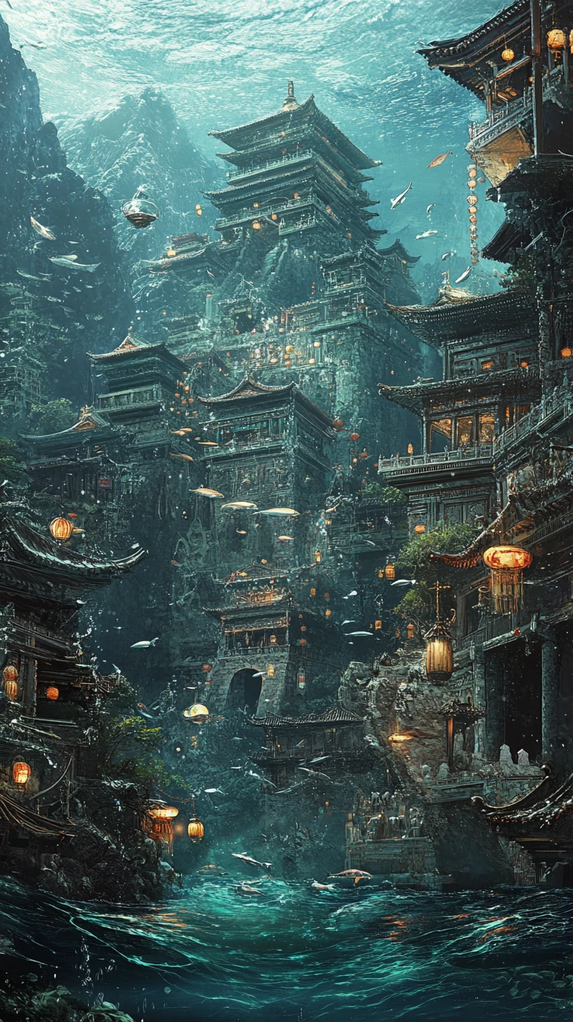 海水退卻後現身的沉沒古代中國城市