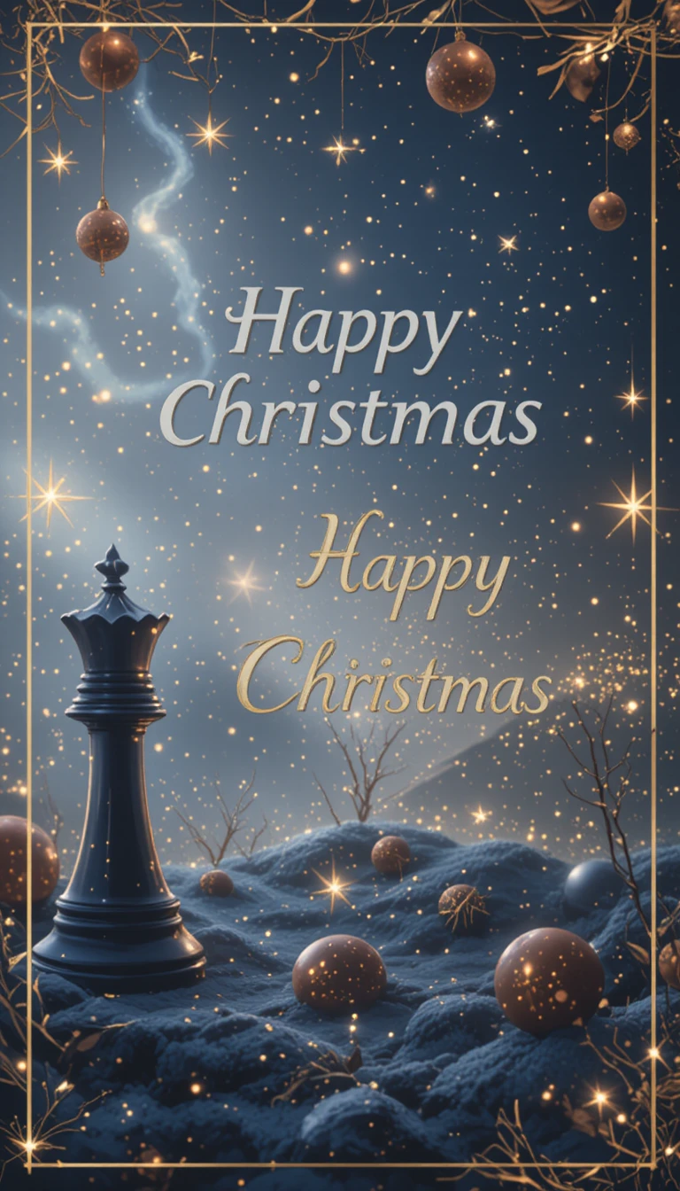 Póster de cierre de academia por Navidad para compartir en WhatsApp