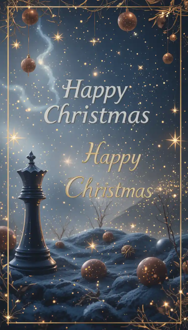 Póster de cierre de academia por Navidad para compartir en WhatsApp