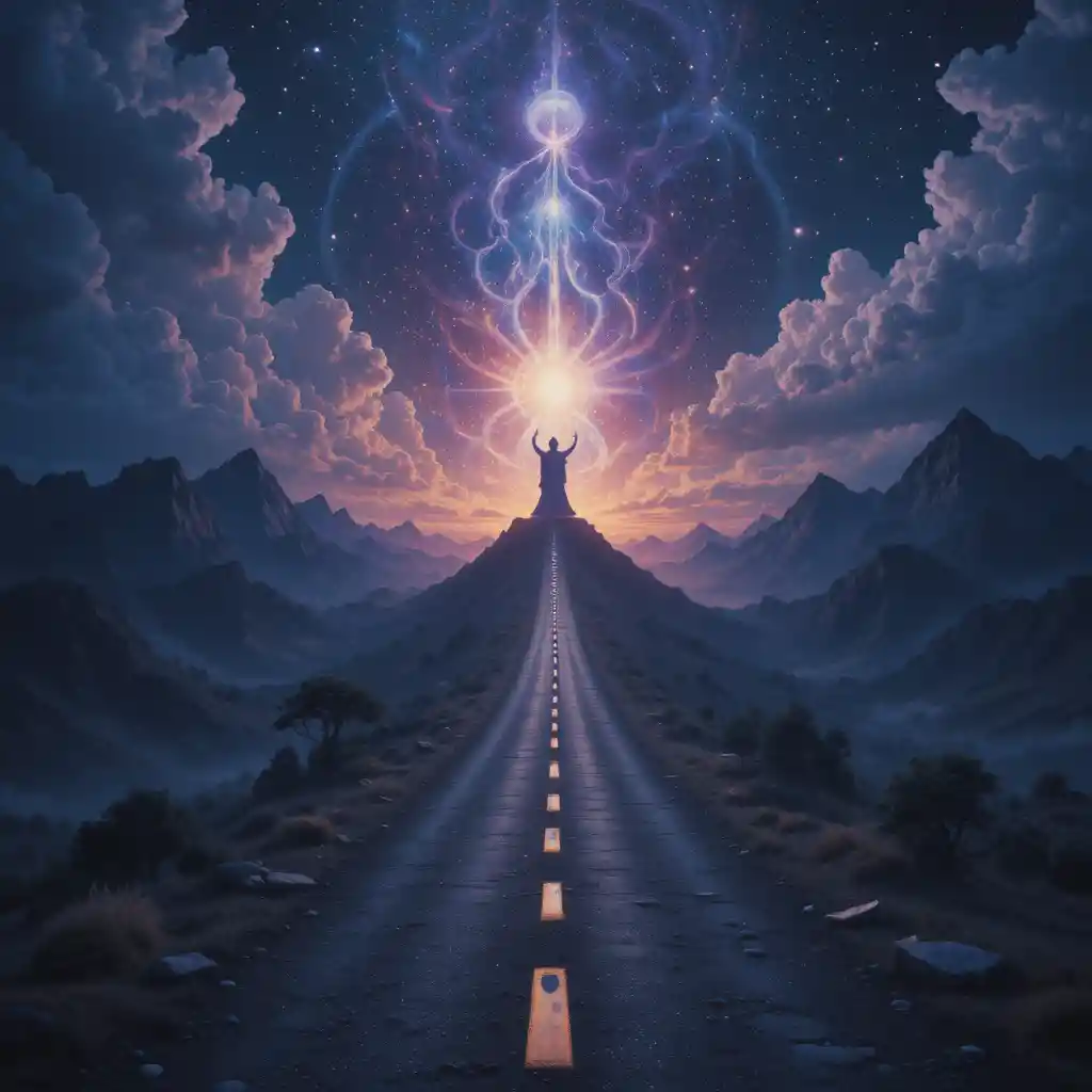神秘夜路上的恐怖天界靈體