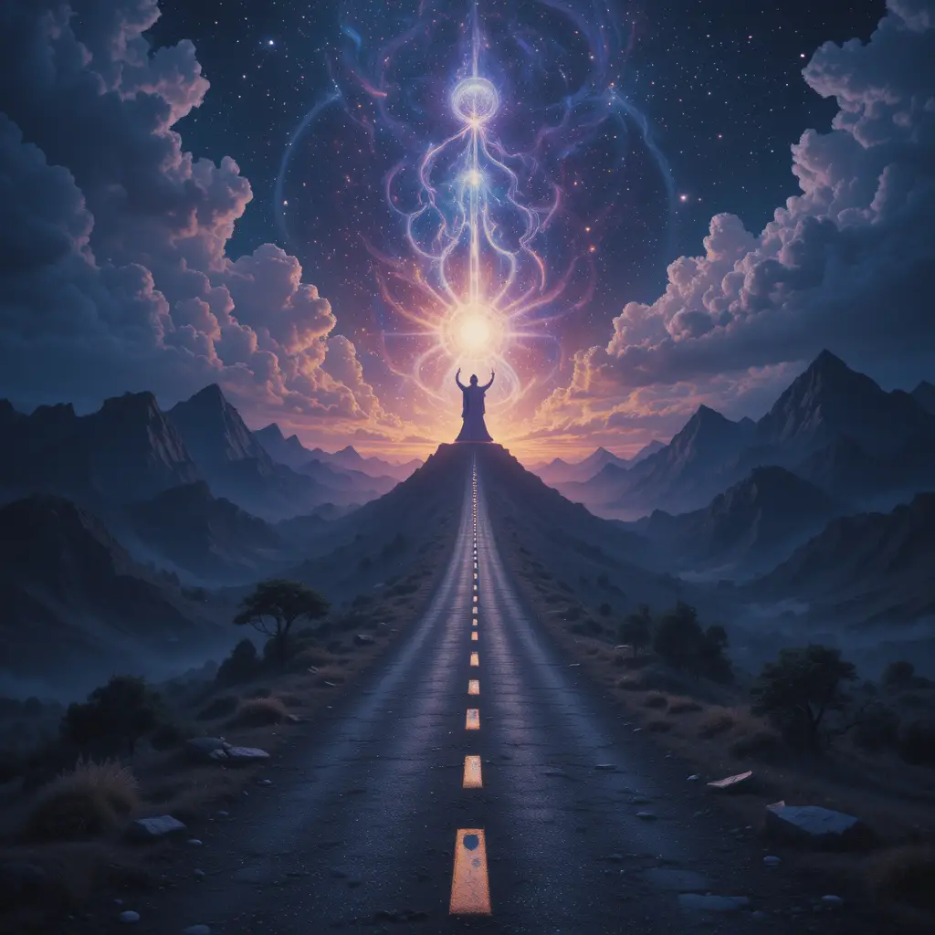 神秘夜路上的恐怖天界靈體