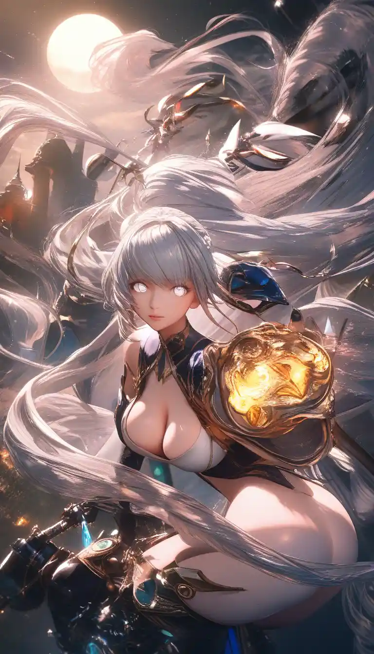 銀髮月眼的阿爾忒彌斯靈感女獵手