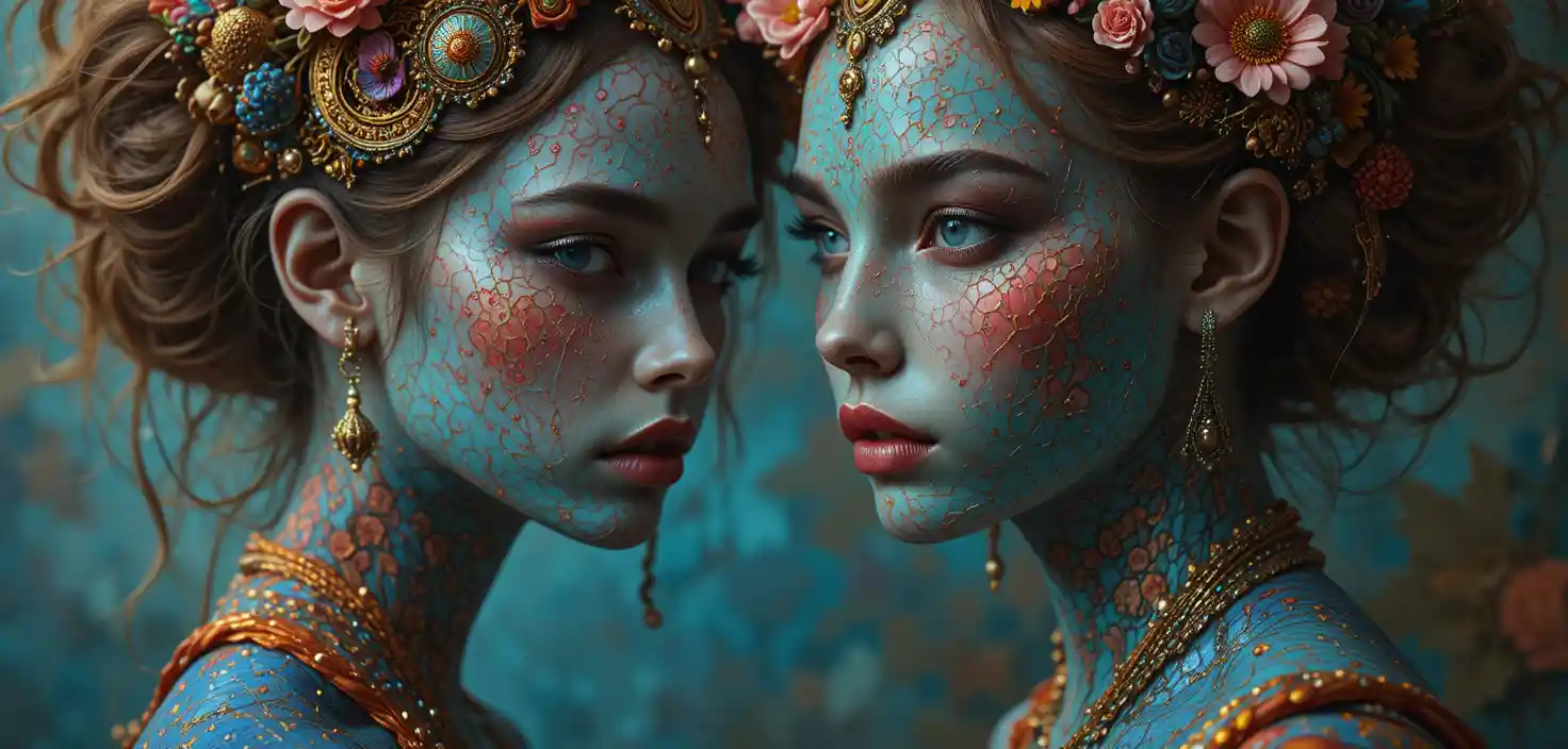 Whimsical graphic world of a colorful fantasy artist