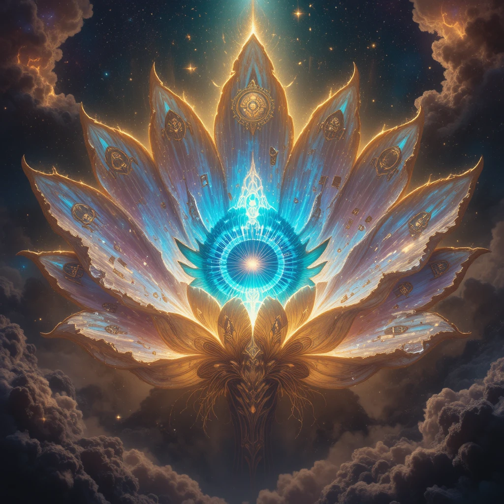 Colossal Cosmic Flower Blooming Inside A Luminous Nebula