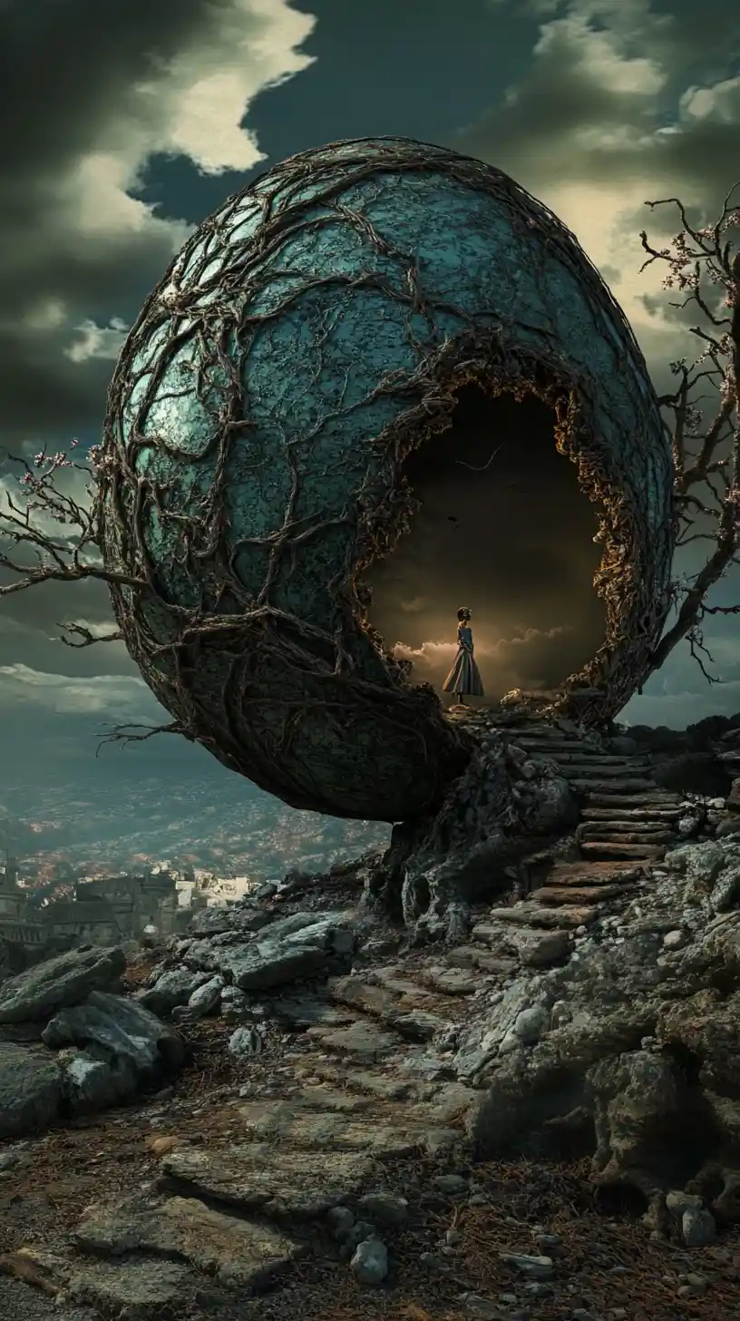 Surreale Dark-Fantasy-Illusion mit versteckten Märchendetails