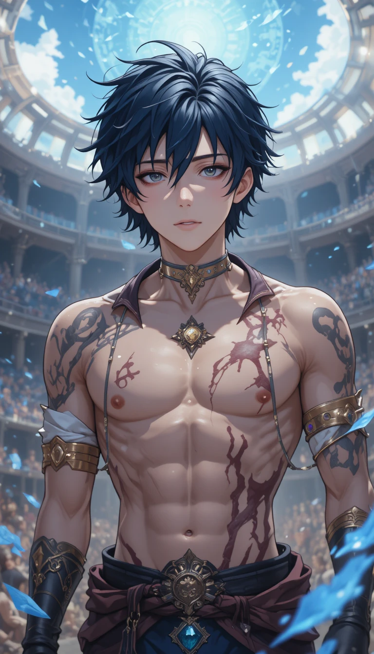 High school boy summoned to a fantasy battle arena