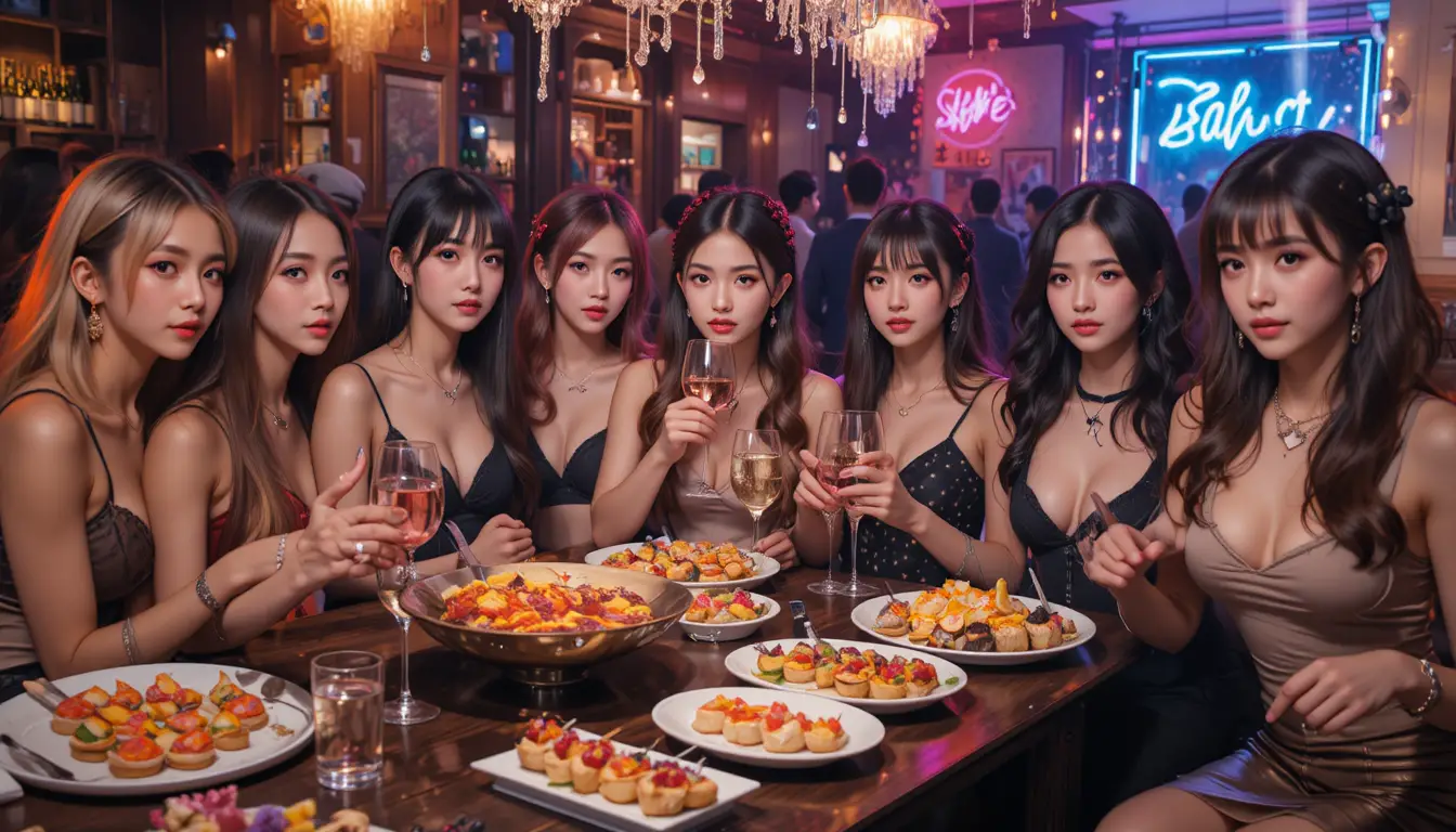 Fête de fin d’année inspirée d’Harajuku avec une jeune fille stylée