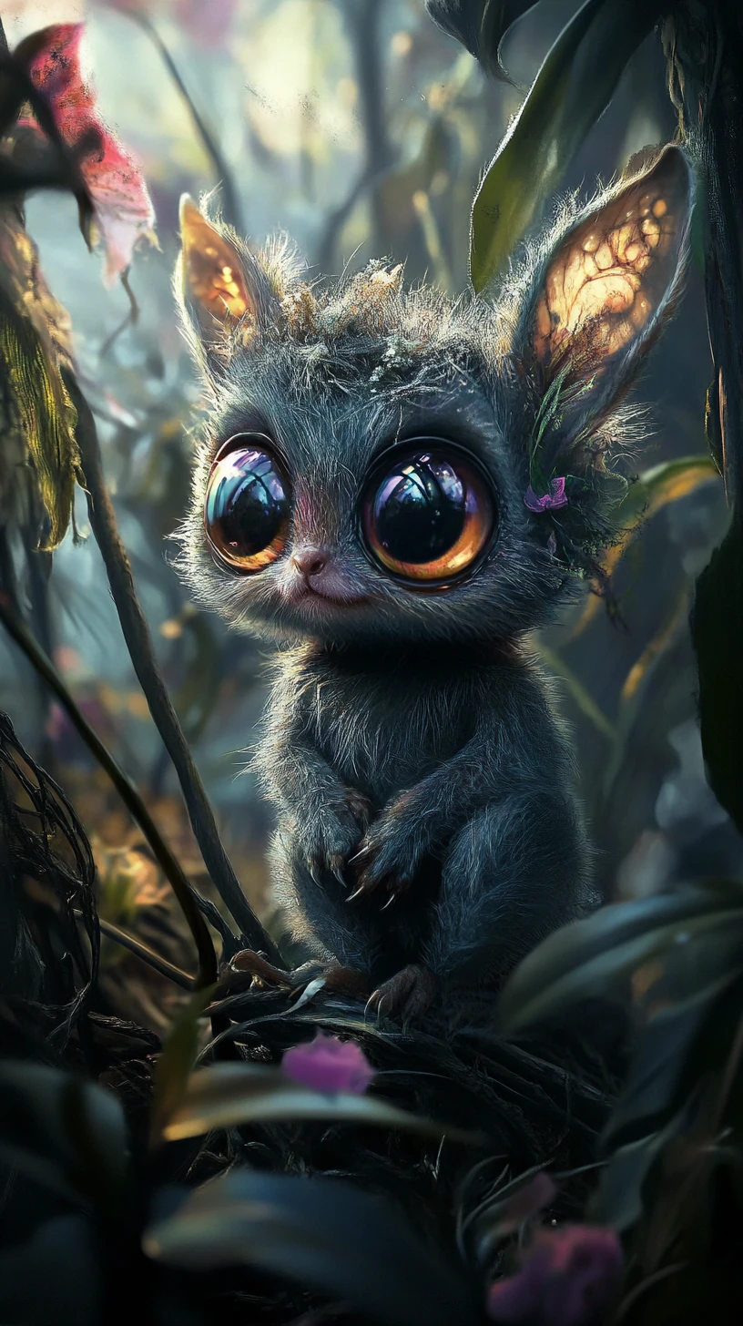 夢幻漸層瞳孔的小動物
