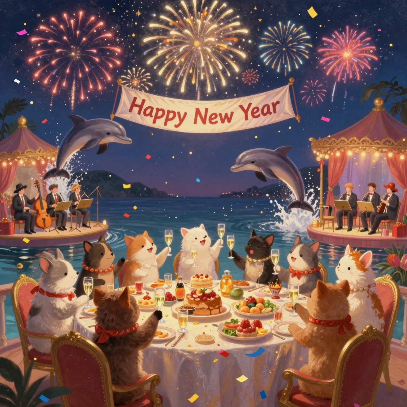 印象派動物新年派對・歡樂郵輪之旅