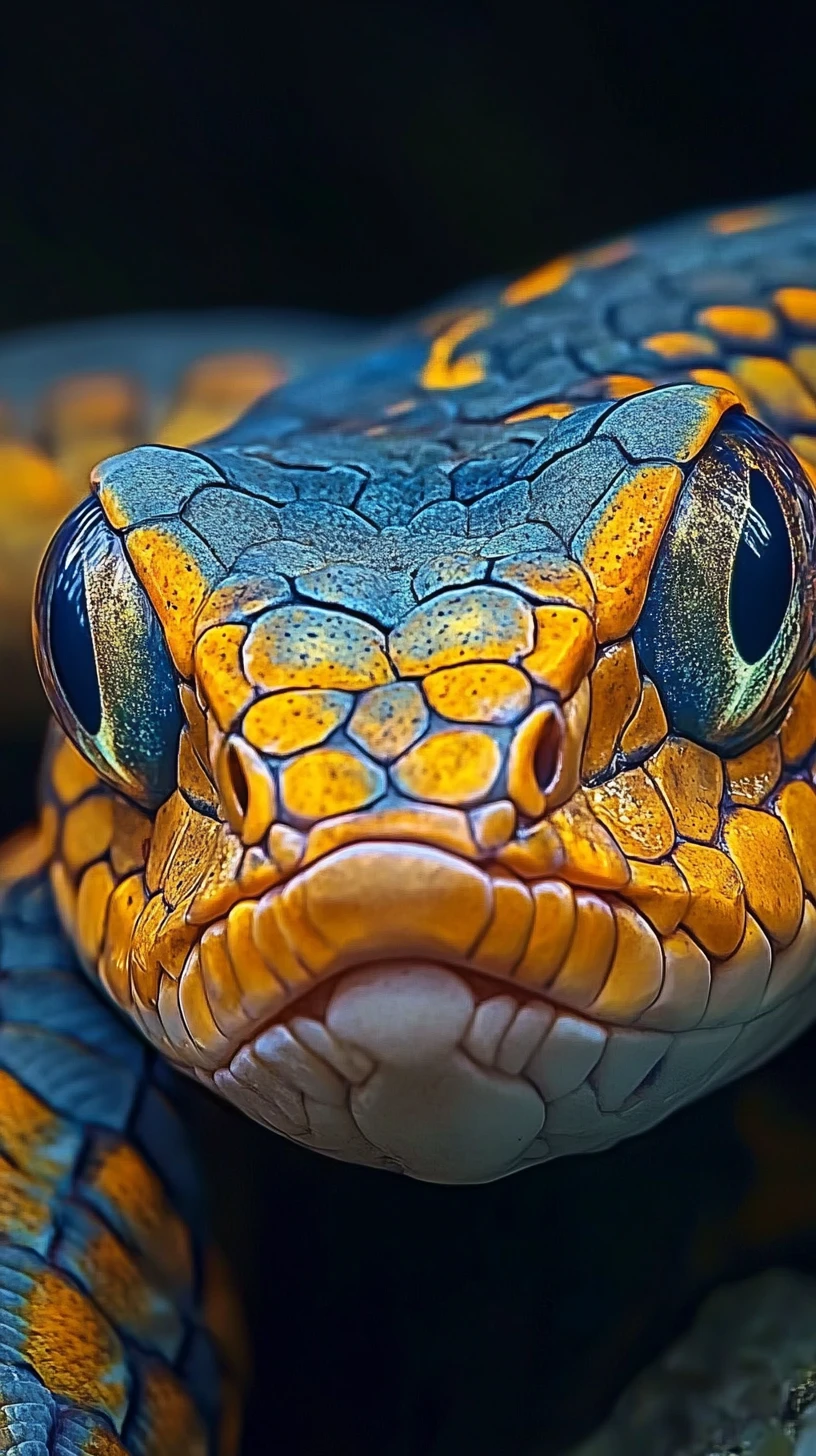 Surrealer Unterwasser-Viperfisch in einer illusionären Szene