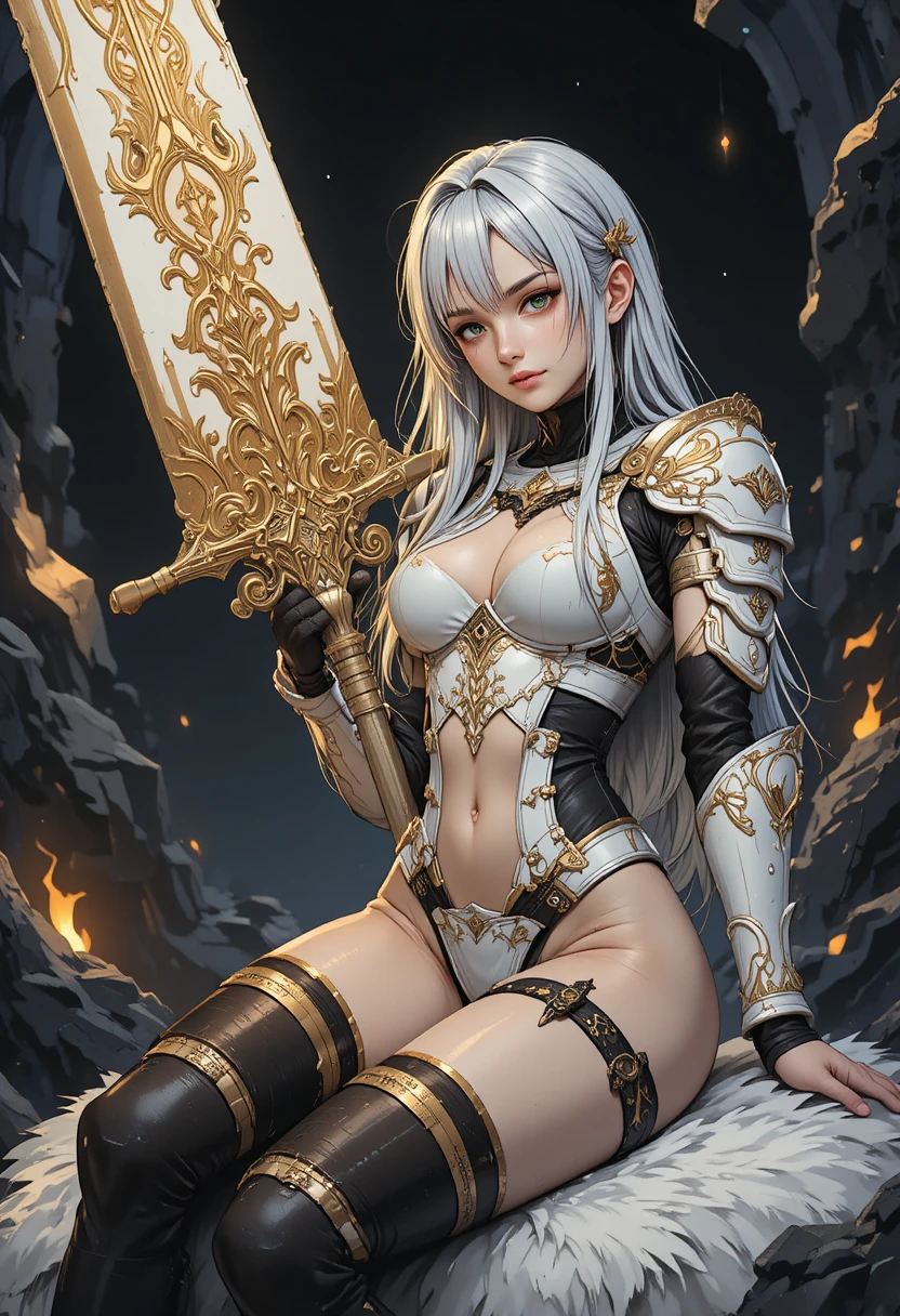 Principessa valchiria anime con enorme spada buster incisa