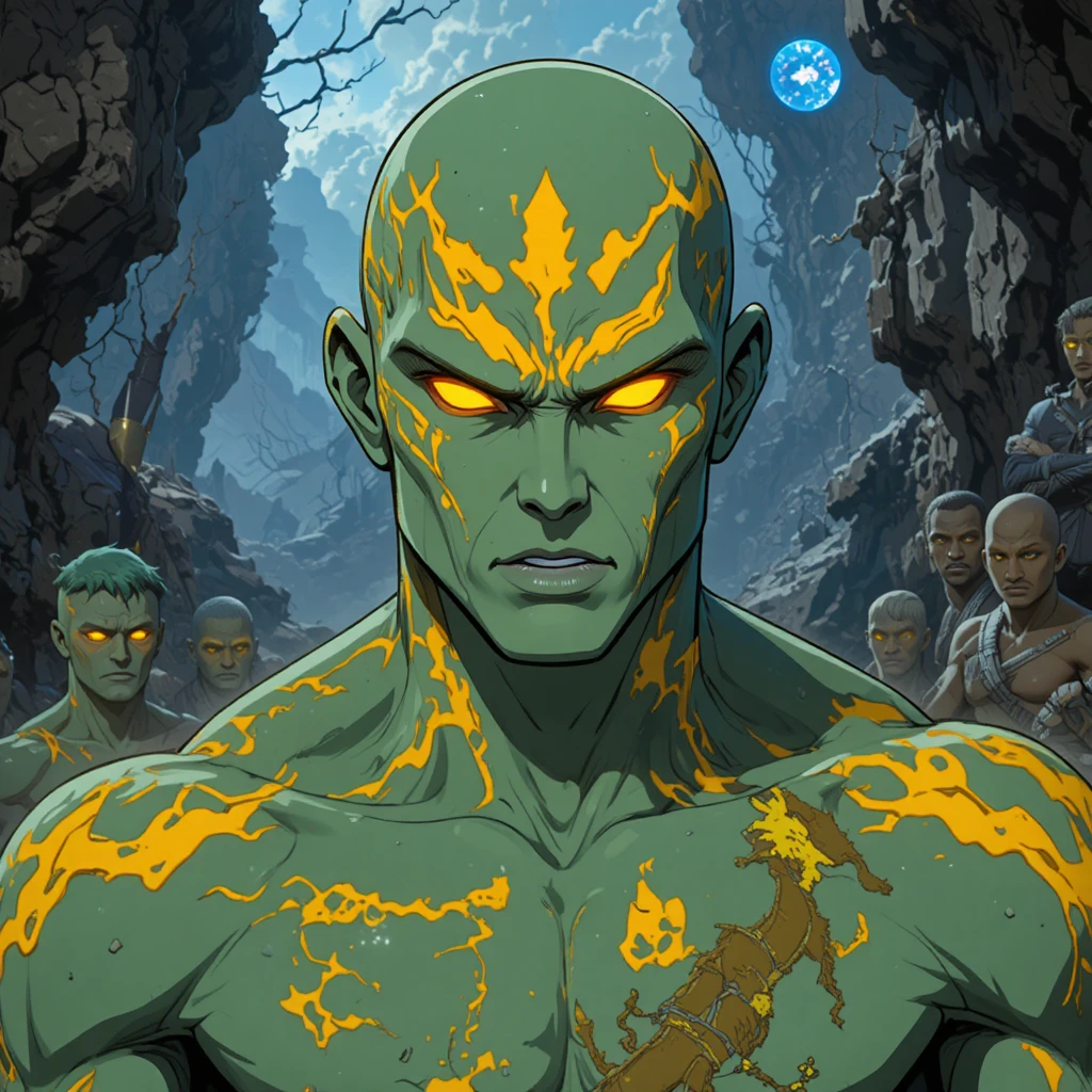 Animated lava shaman from the Savage Land jungle