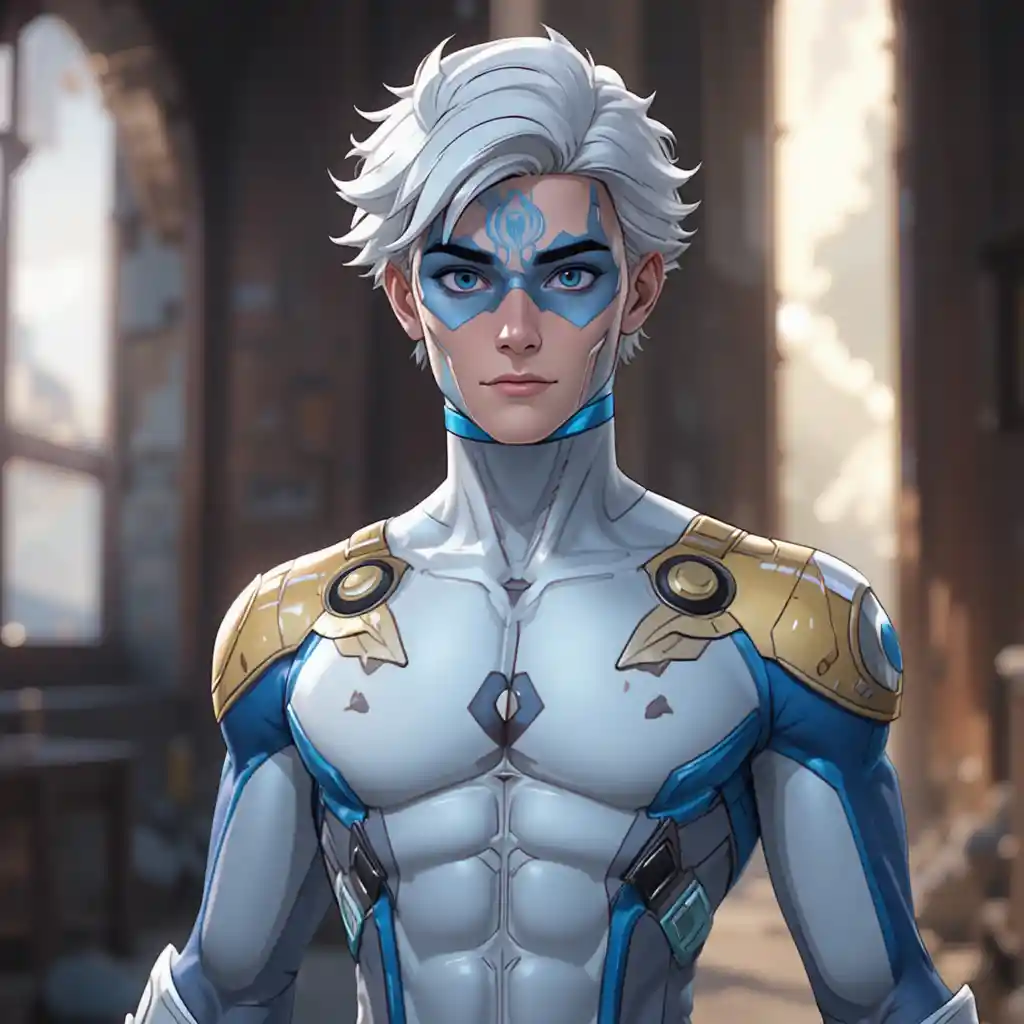 Animated male character inspired by Pietro Maximoff