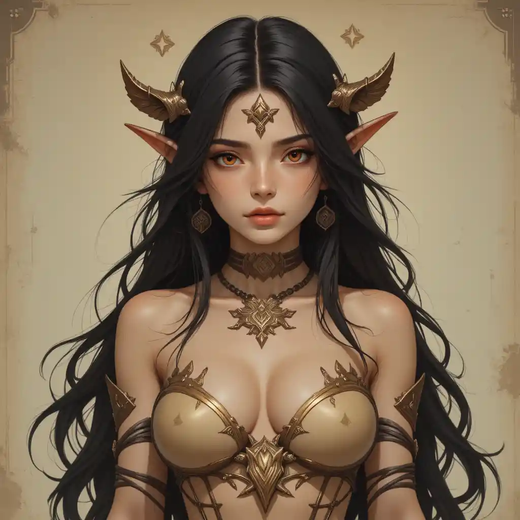 Giovane dea della misericordia in un reame fantasy mistico