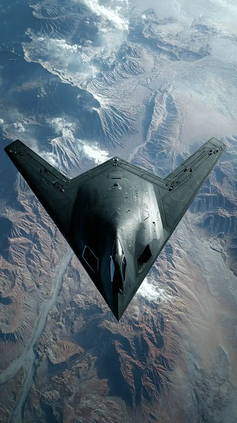 Chinese stealth aircraft seen in high altitude desert flyover