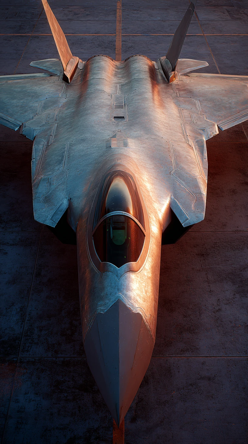 Caccia stealth sopra un’immensa base aerea militare cinese