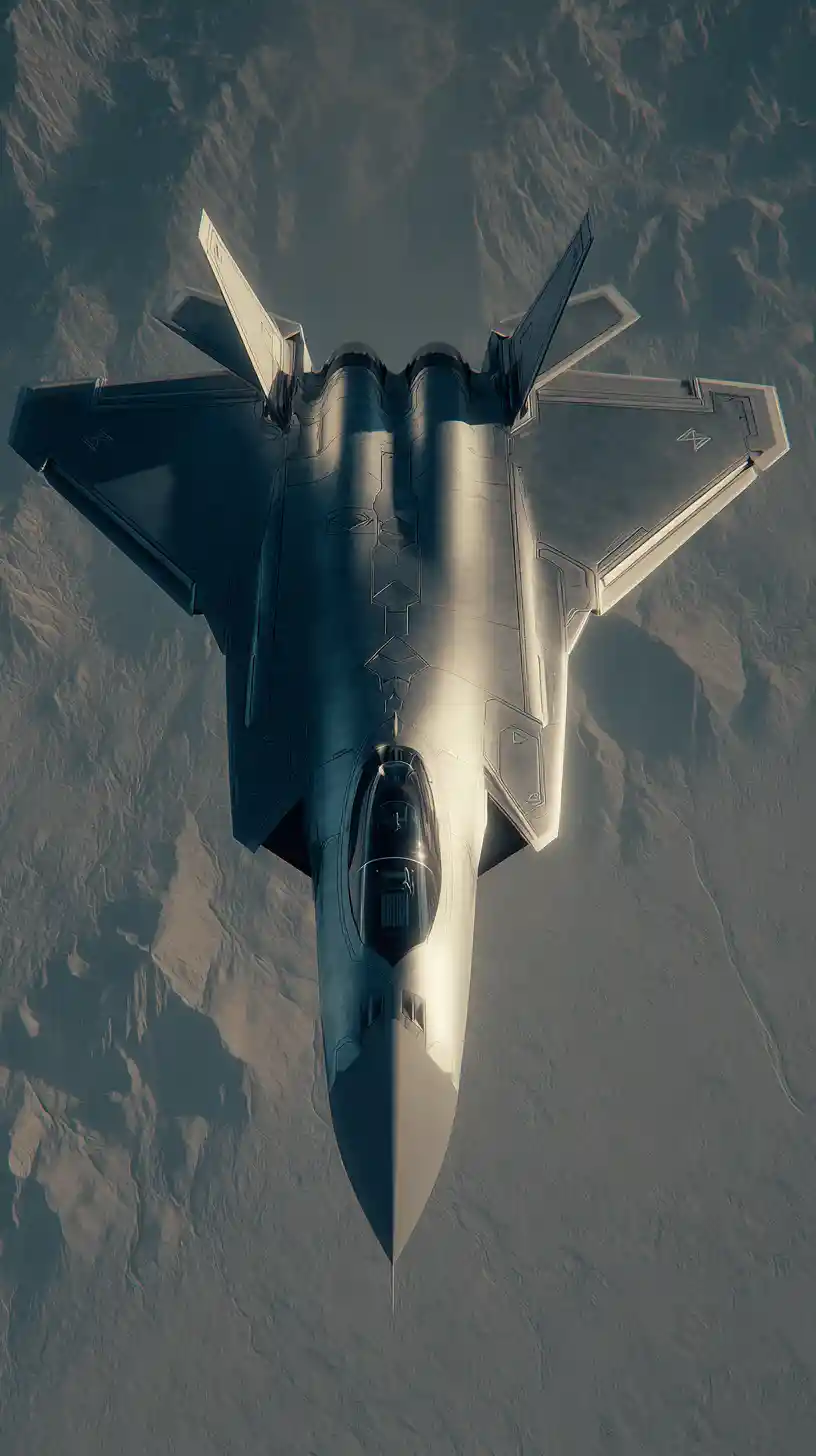 Caccia stealth sopra un’immensa base aerea militare cinese
