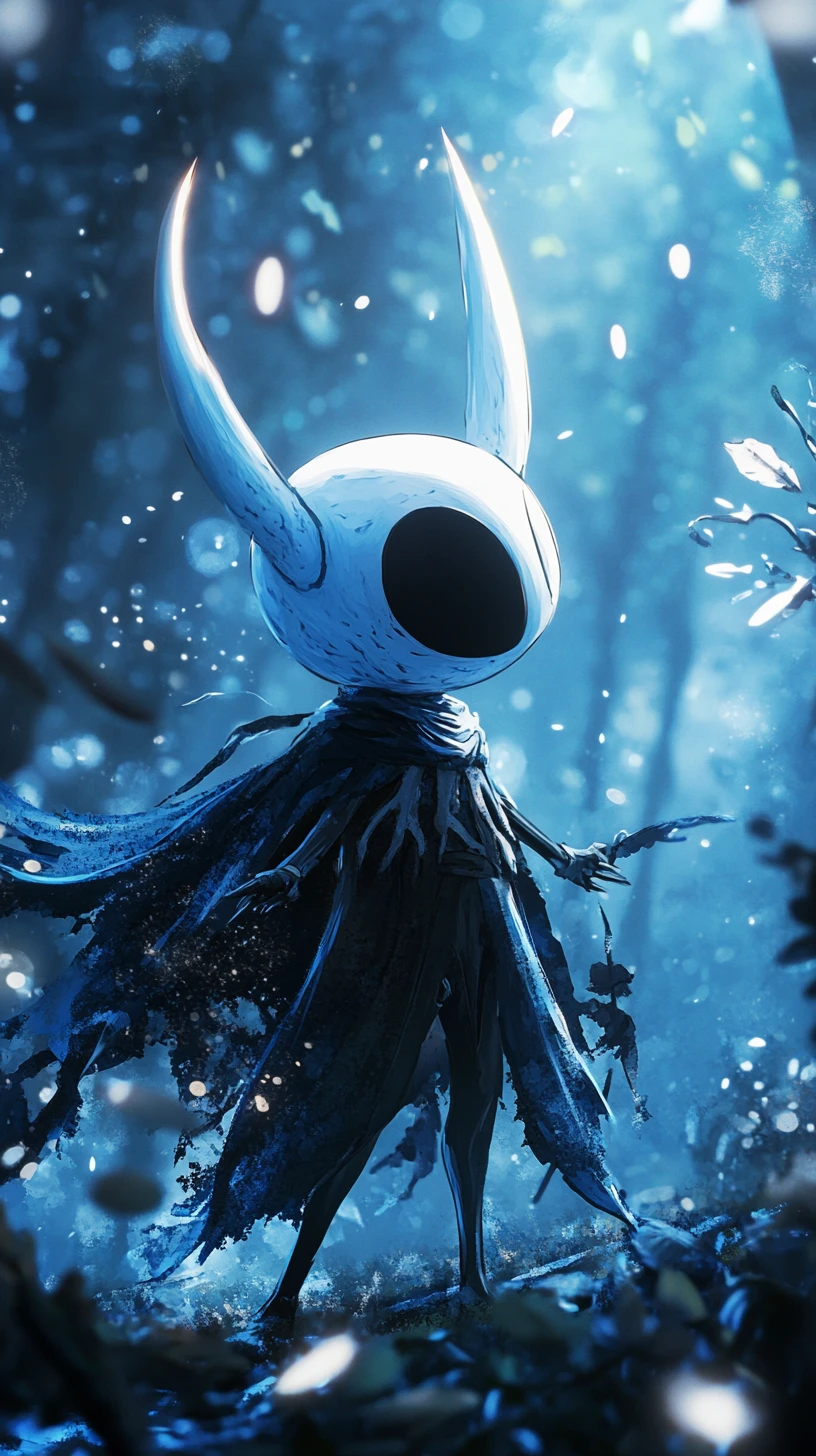Gros plan dynamique d’un personnage fantastique en mouvement
