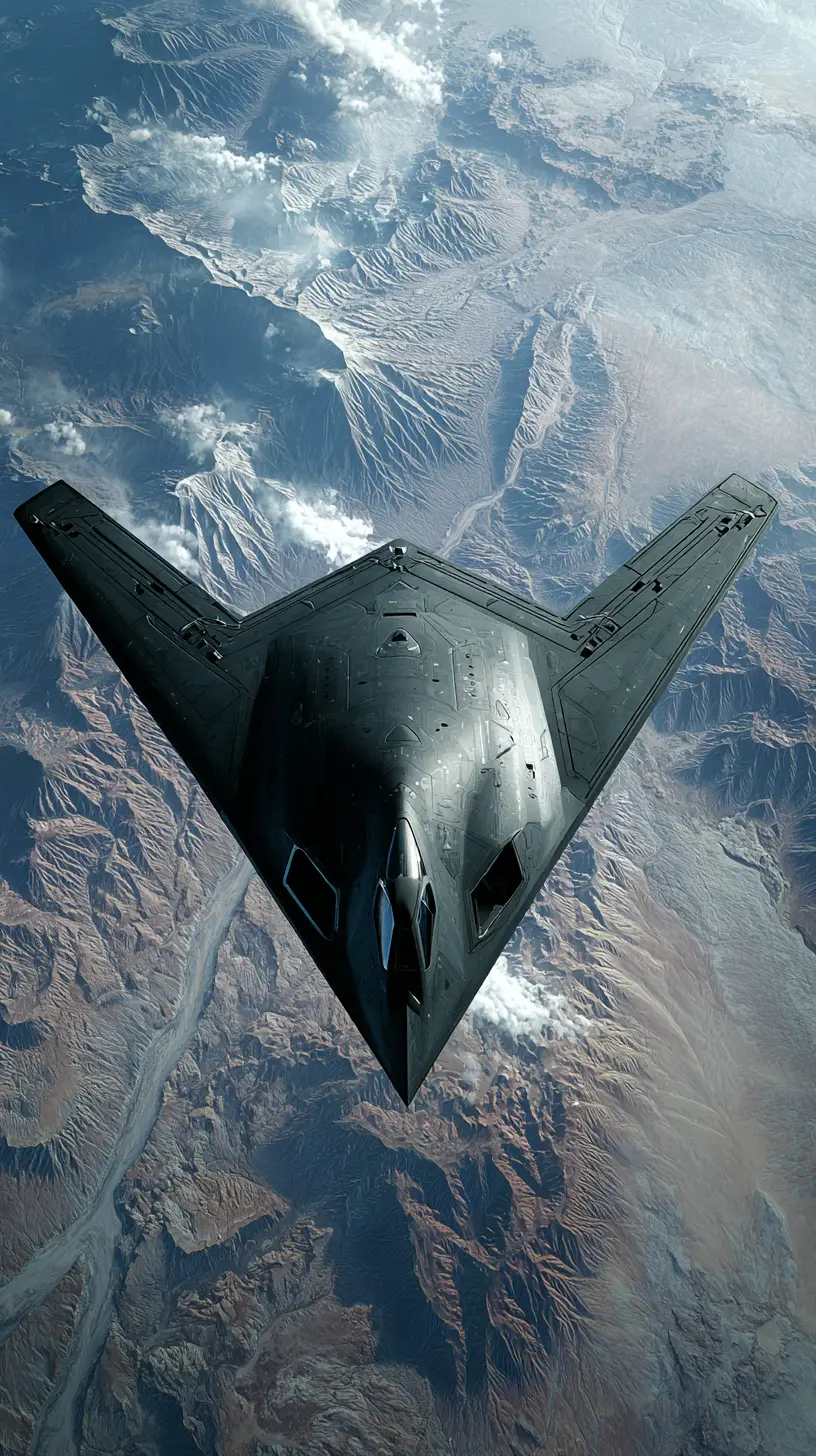 Chinese stealth aircraft seen in high altitude desert flyover