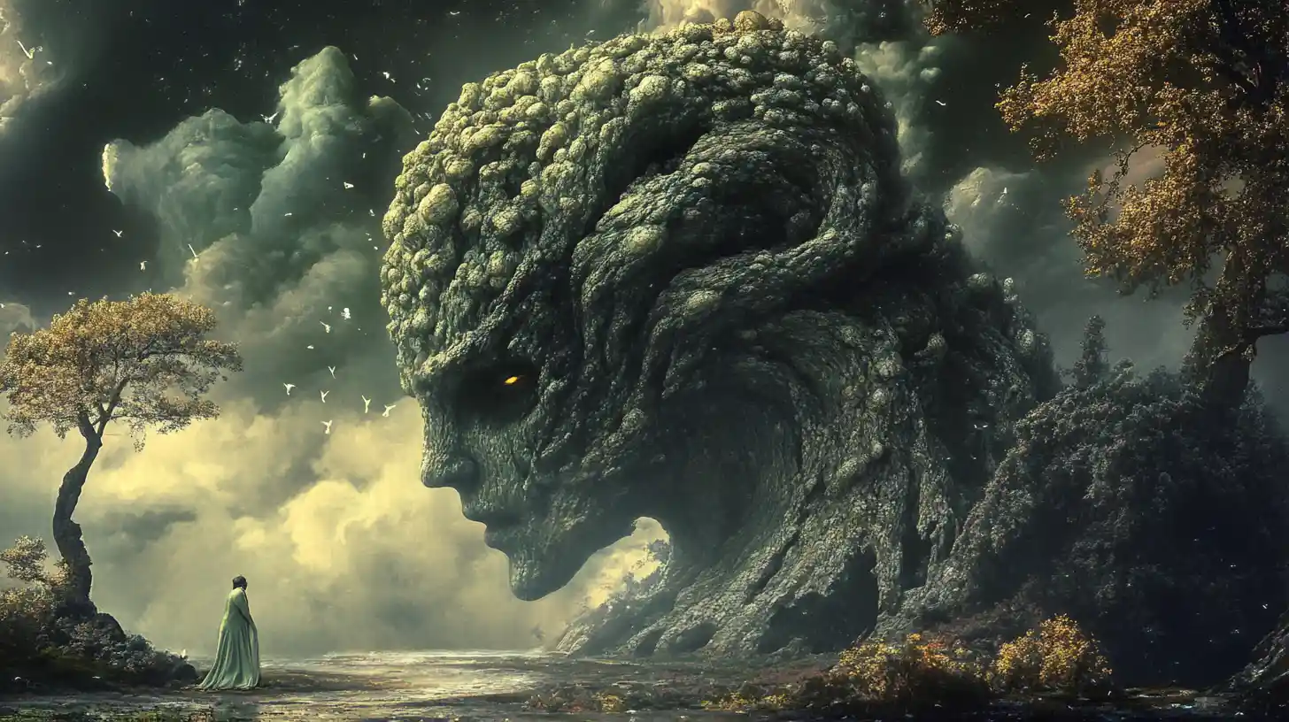 Creatura Aliena Surreale in un Mondo di Dark Fantasy