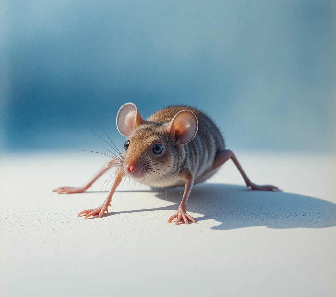 Macro ravvicinata di una zanzara dettagliata su superficie chiara