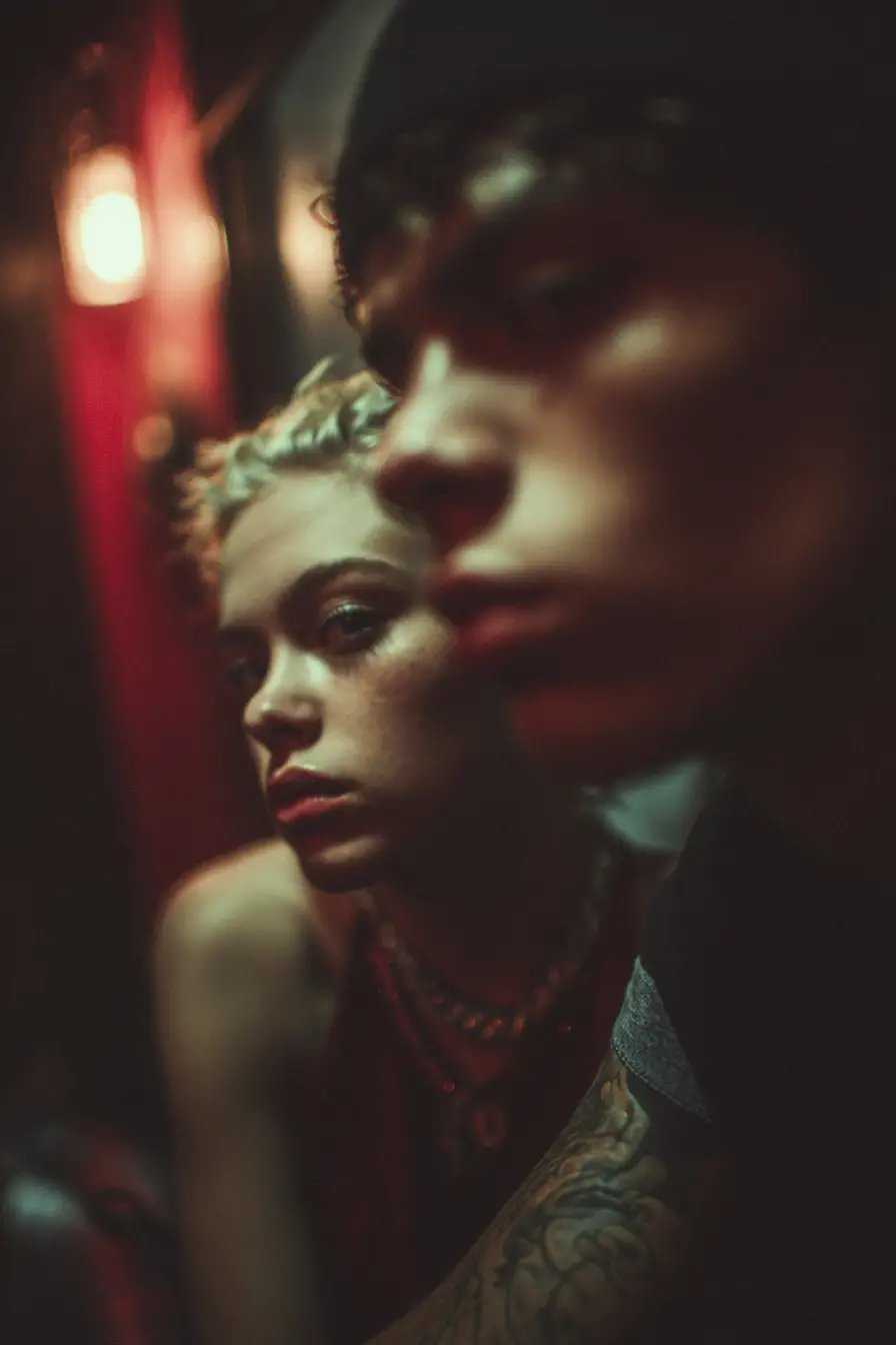 Dramatic neon lights with intense cinematic camera angles