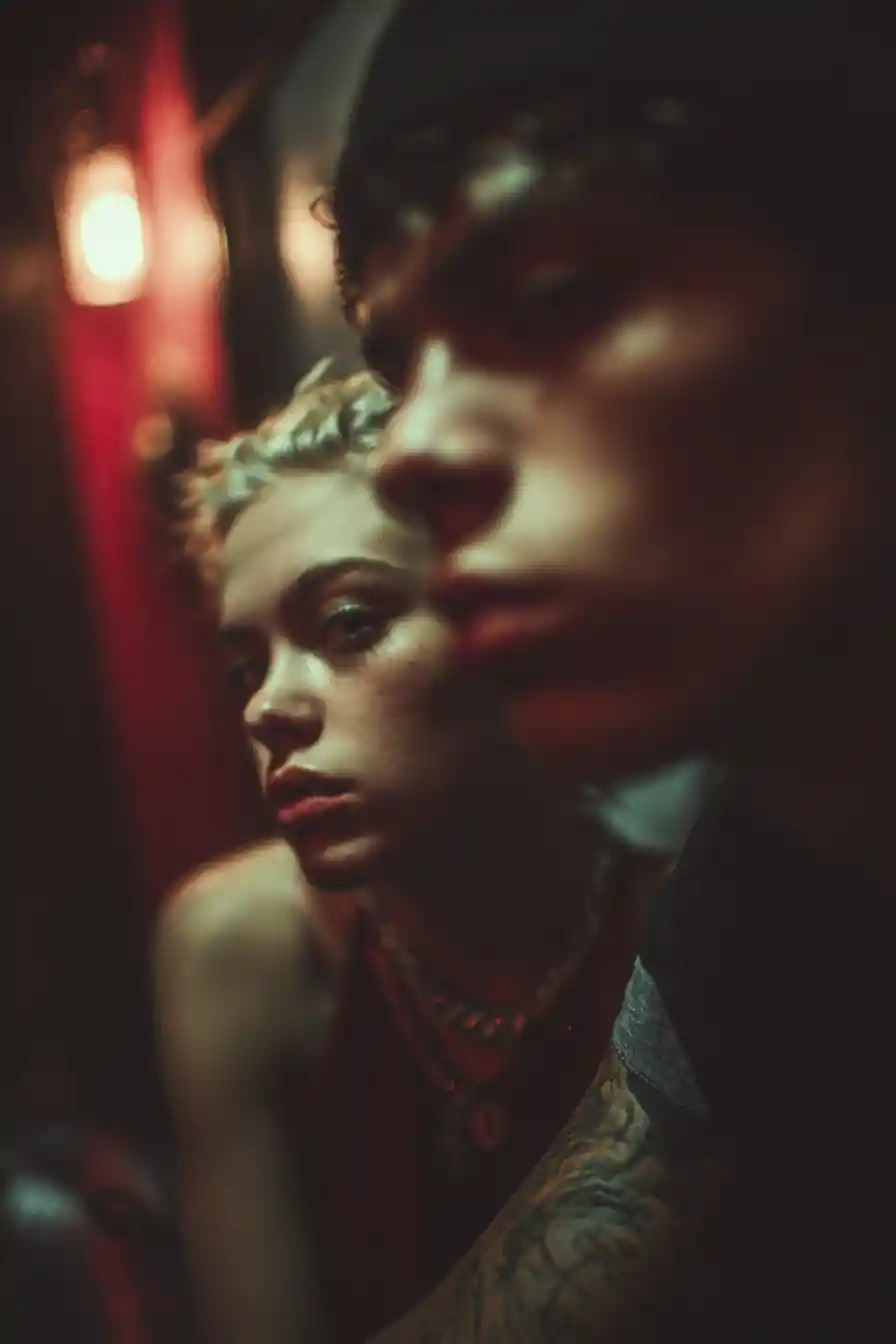Dramatic neon lights with intense cinematic camera angles