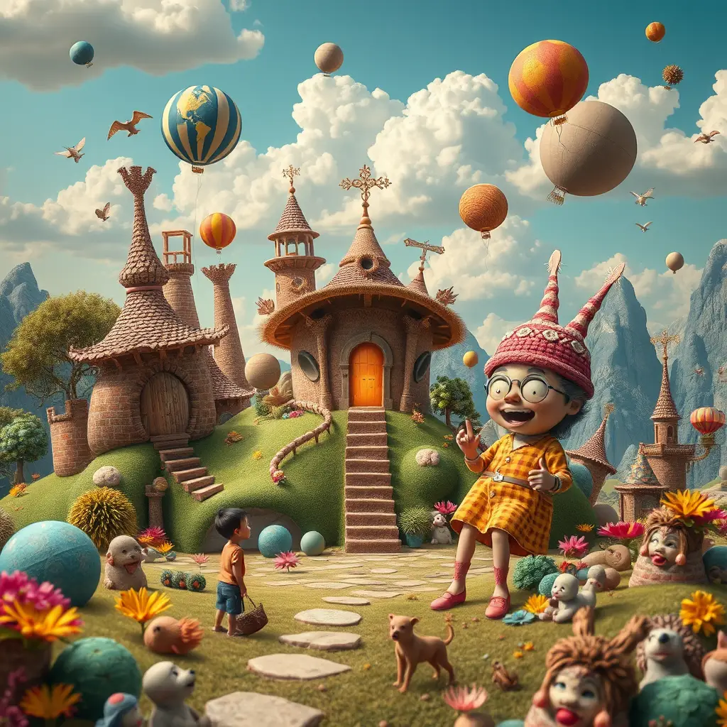 Whimsical popsurreal world of perfection and comedy