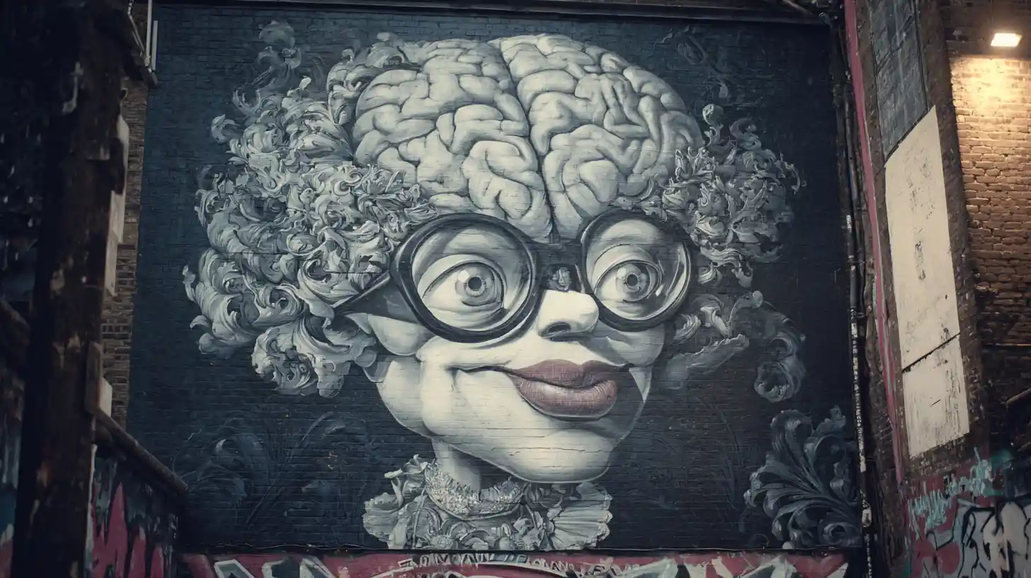 Cervello gentiluomo elegante che passeggia in un vicolo buio di Londra