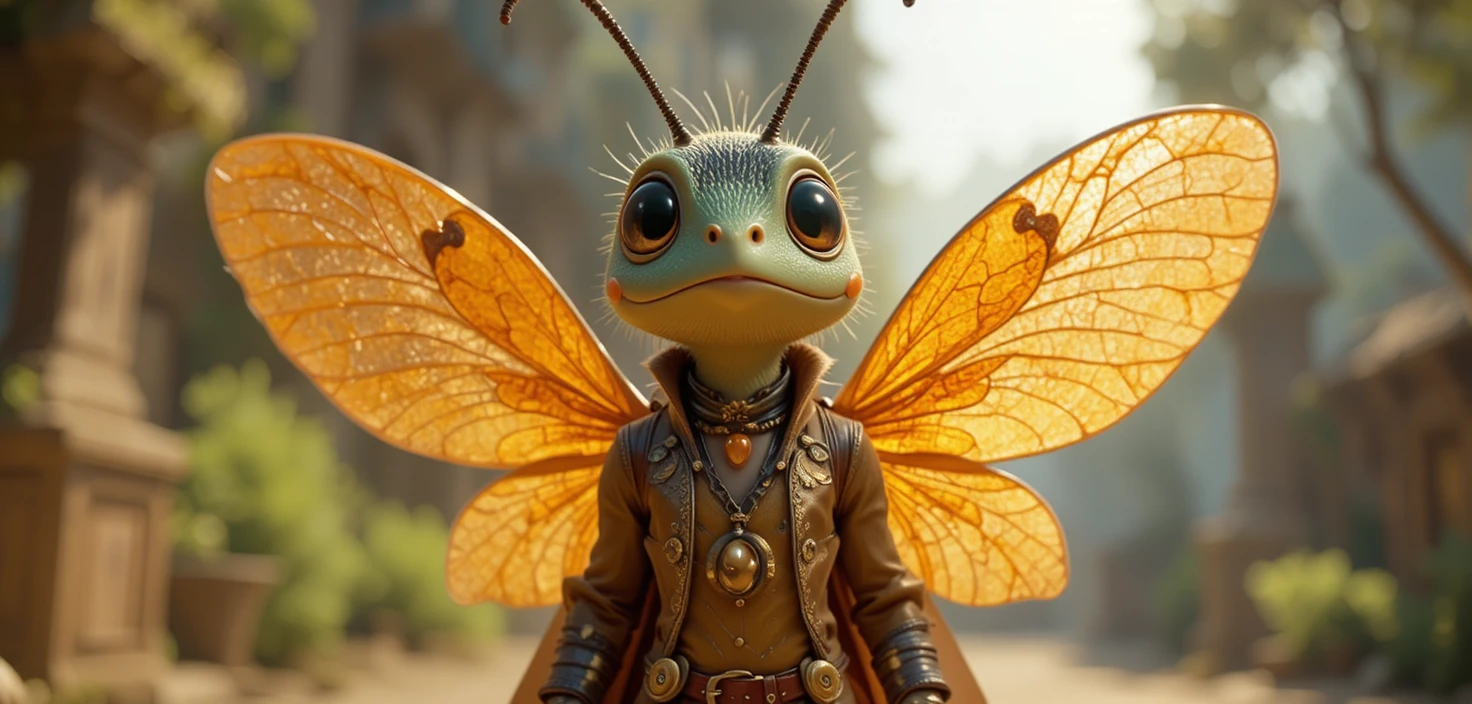Coccinelle 3D en tenue de rappeur West Coast sous des lumières de studio