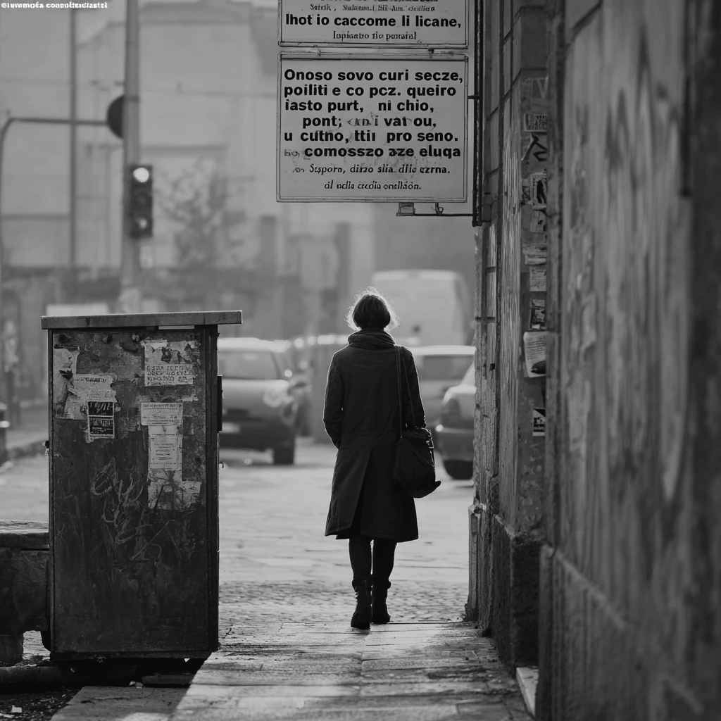 Frase en italiano sobre personas únicas que pasan por nuestra vida