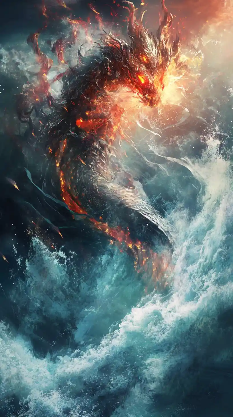 Primordial sea goddess rises to battle rebellious gods