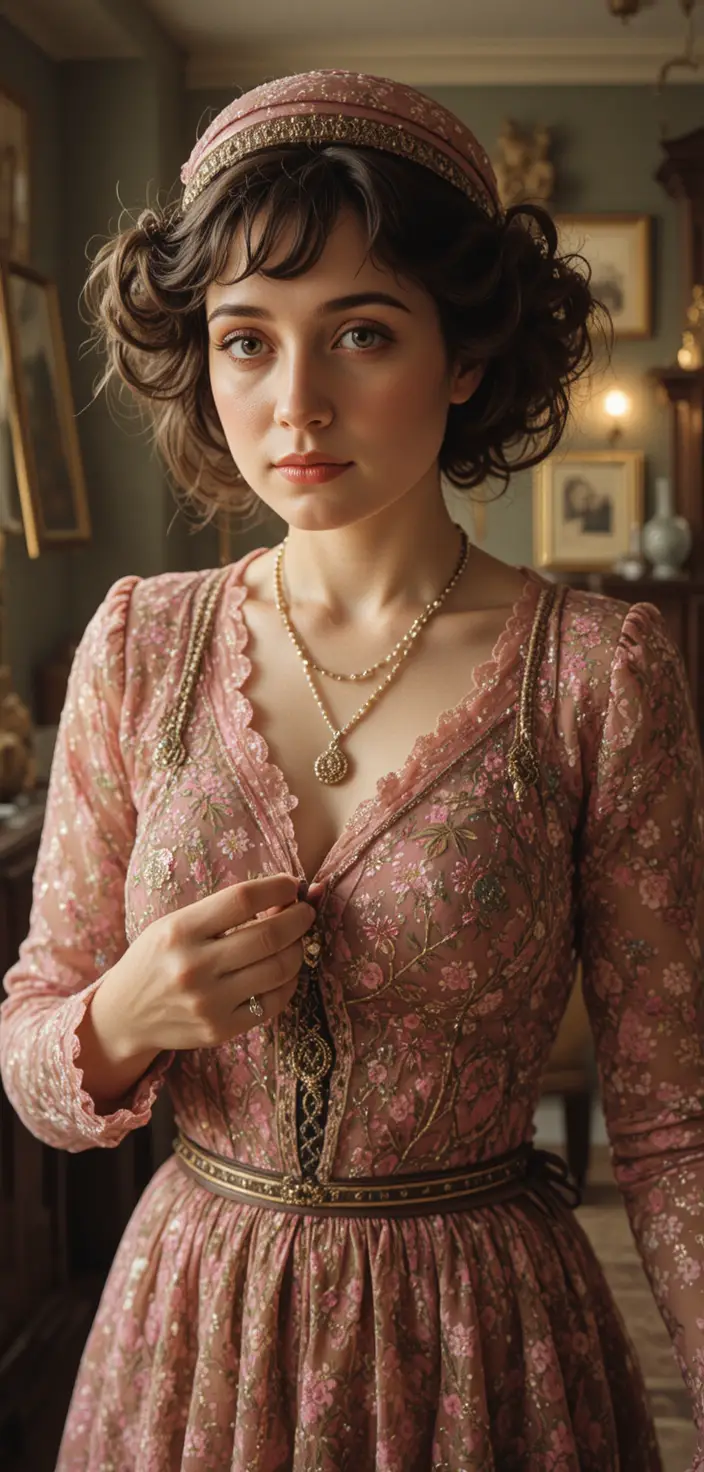 Elegant country house party in 1920s England