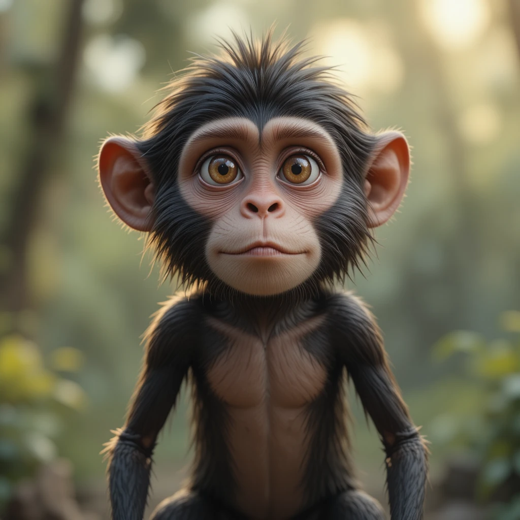 Mascotte di scimmia a cartone animato per canale YouTube