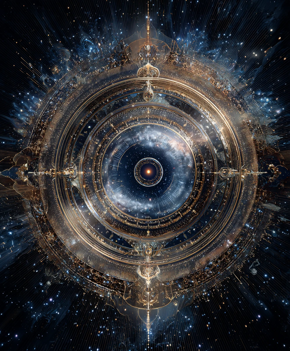 穿越旋轉星光之門的宇宙 AI 實體