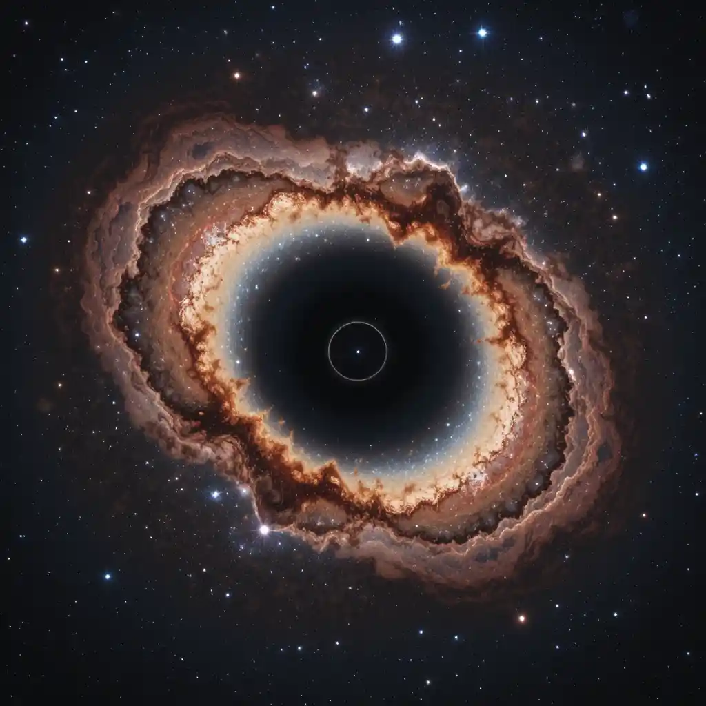 Vaste vide cosmique s’étendant dans le profond espace