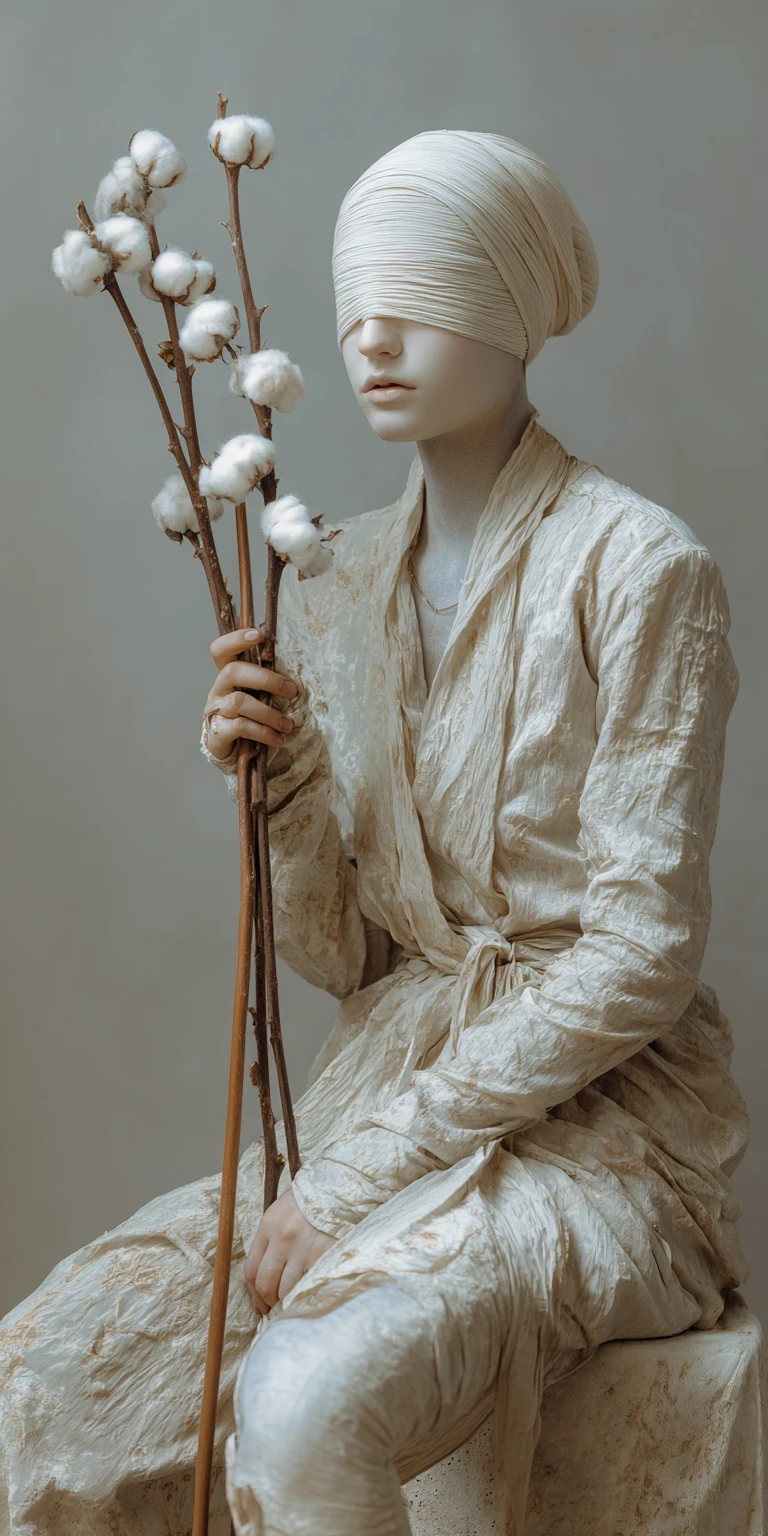 Editorial arrangement of sticks and stones against abstract background