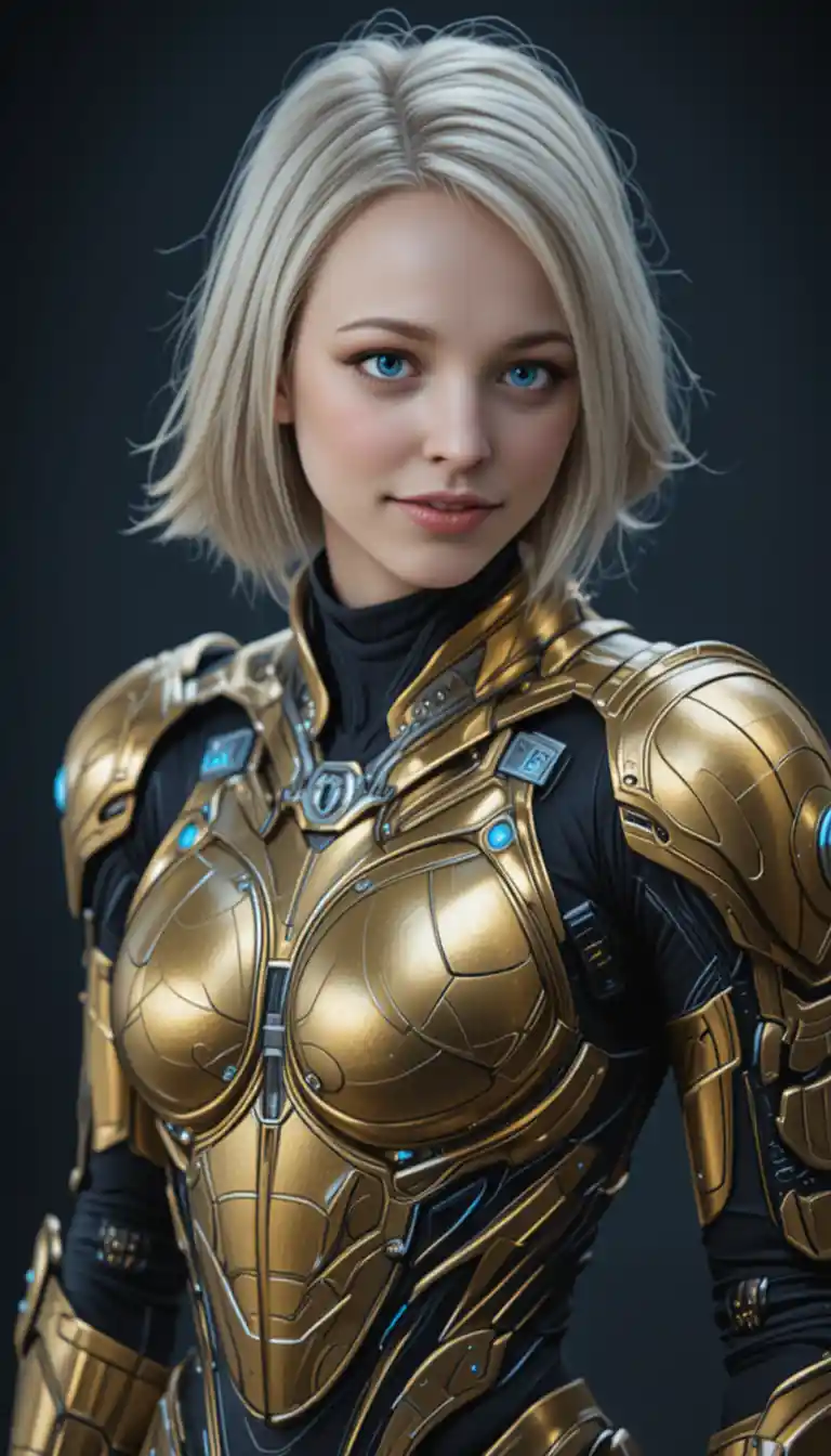 Confident young teen girl in a welcoming studio portrait