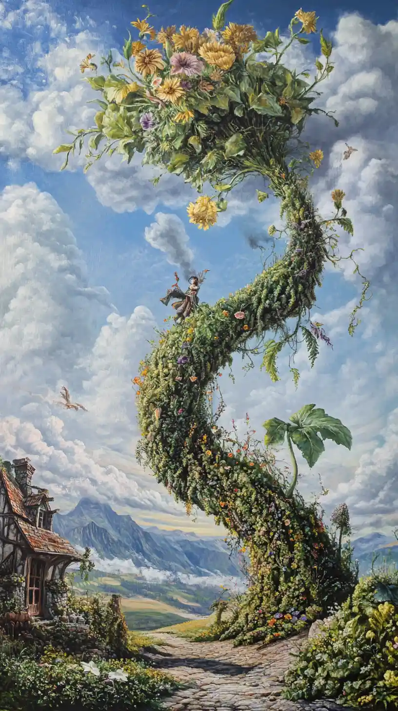 超現實奇幻豆莖場景與幻象造型