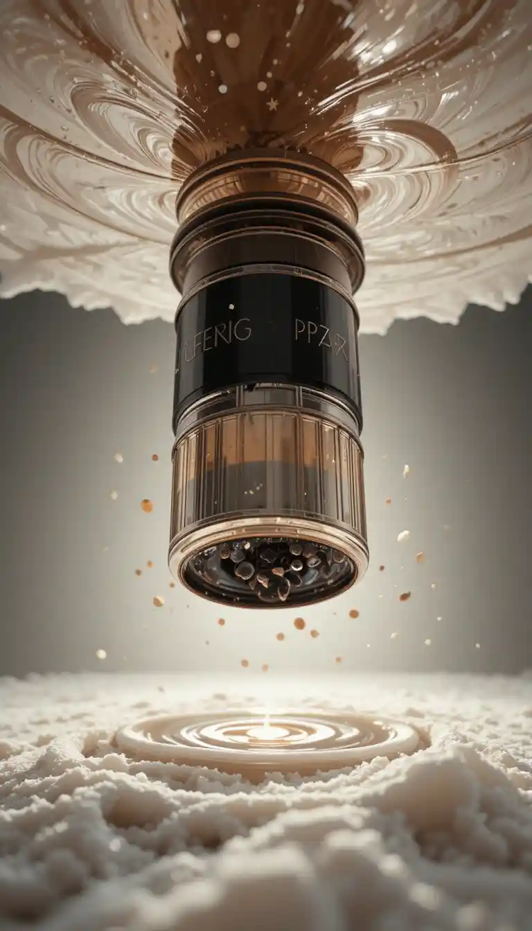 Caffè invernale astratto che vortica su sfondo sfumato