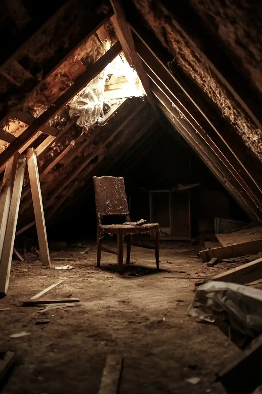Surreal monster lurking in the hidden attic of the mind