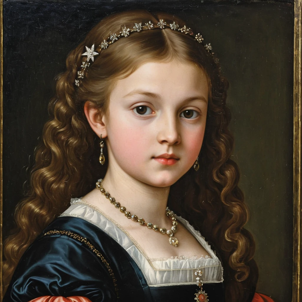 Renaissance portrait of a young French noble girl