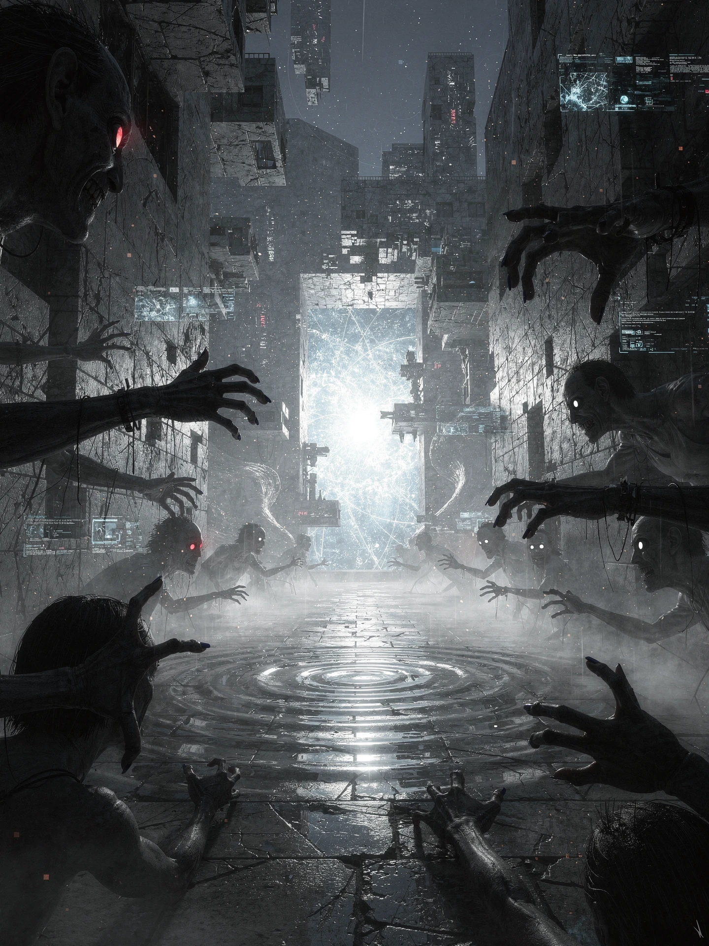 Surreal twilight monsters at the edge of reality