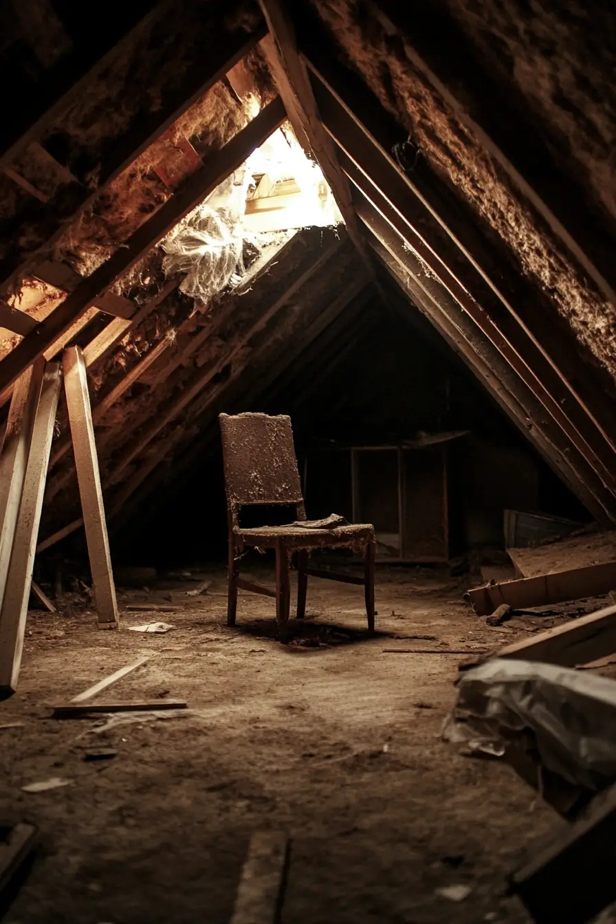 Surreal monster lurking in the hidden attic of the mind
