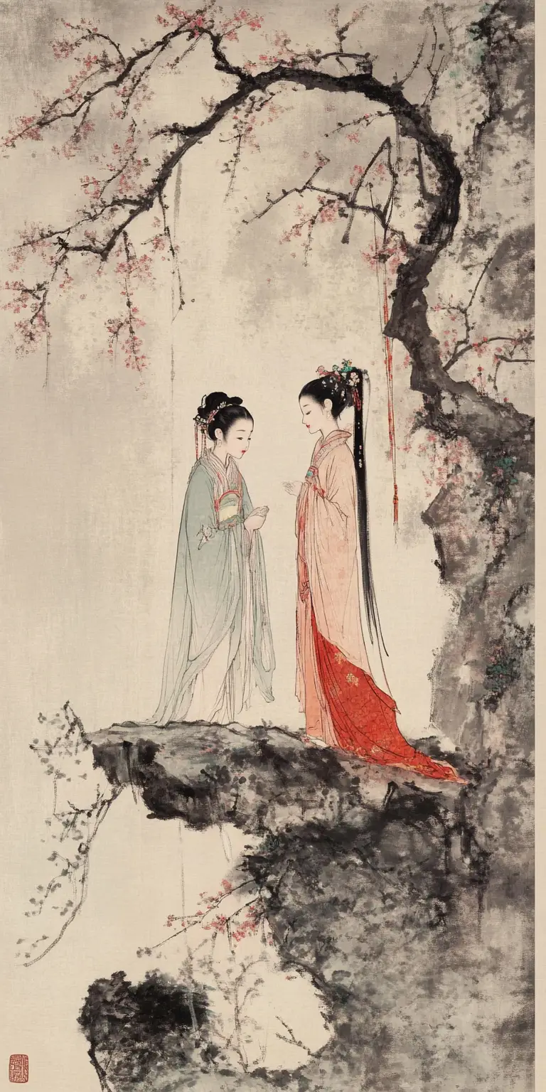 Chinese lovers separated by the heavenly river of stars