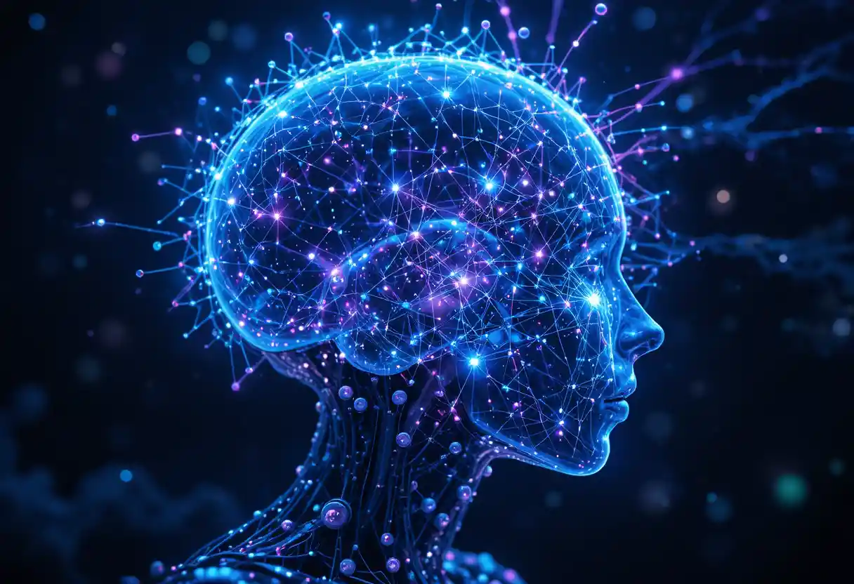 Luminous robotic mind as a cosmic neural network