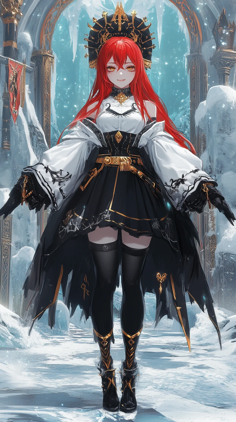水晶宮中的持鎚動漫少女戰士